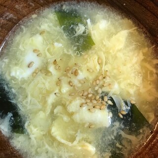 中華スープ（わかめと卵）